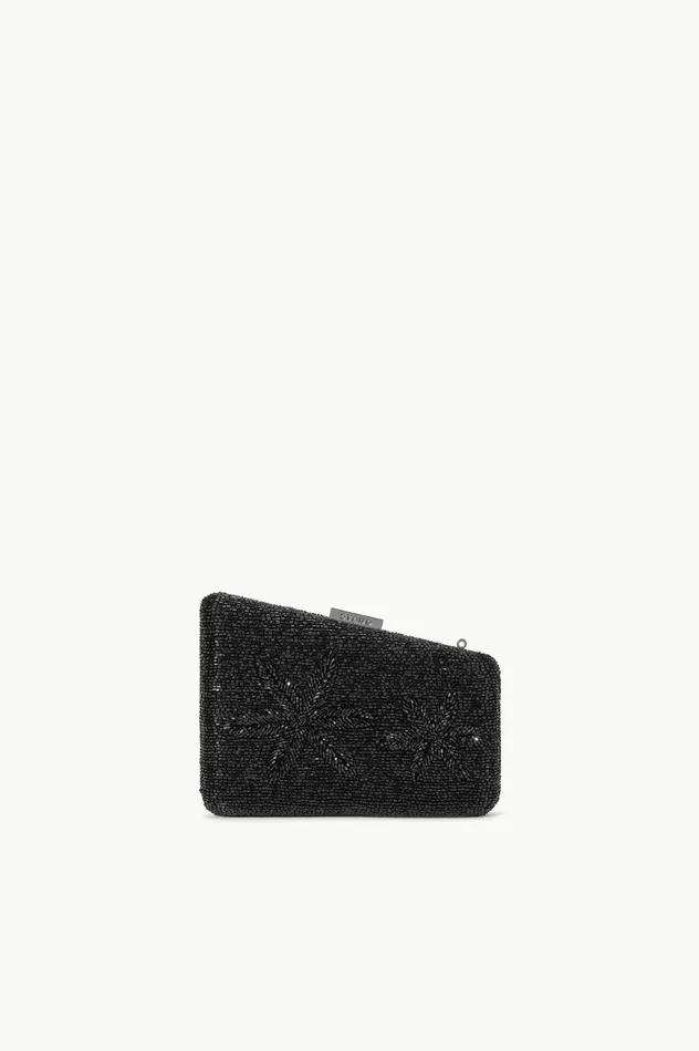 Women Beaded STAUD STAUD CARMELLA BEADED CLUTCH BLACK STARFISH