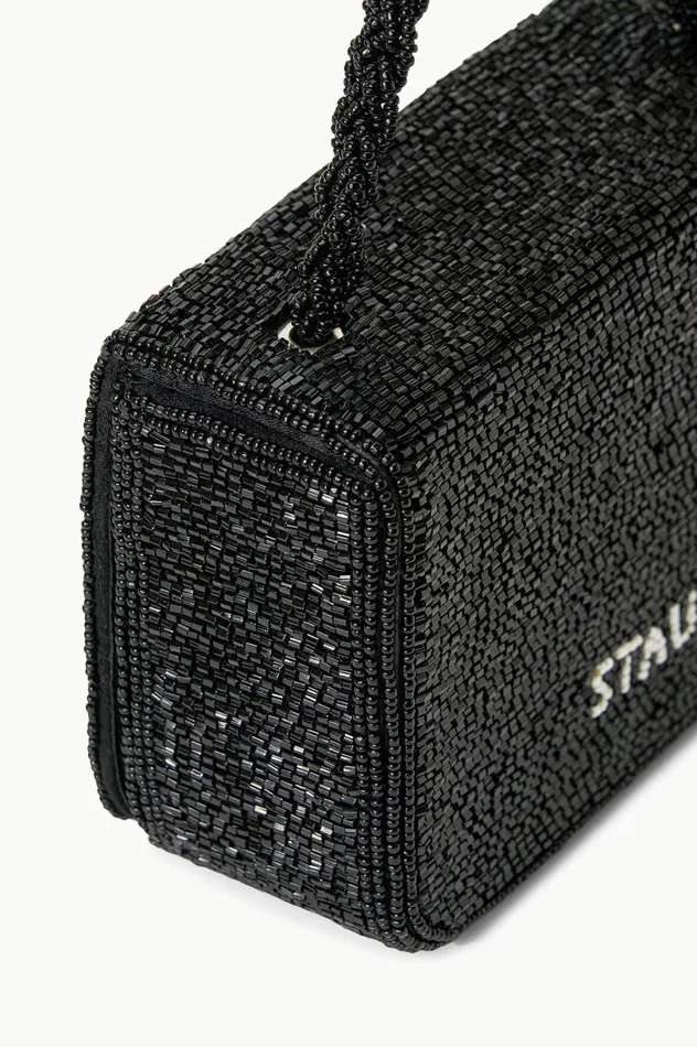Women Beaded STAUD STAUD CARMEN BEADED BOX BAG BLACK Women Beaded STAUD STAUD CARMEN BEADED BOX BAG BLACK