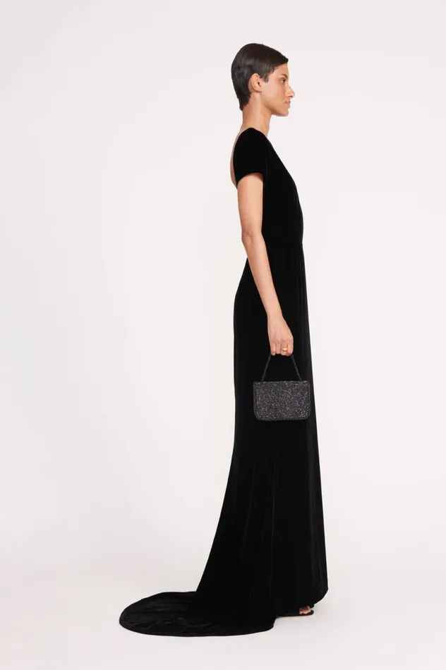 Women Beaded STAUD STAUD CARMEN BEADED BOX BAG BLACK Women Beaded STAUD STAUD CARMEN BEADED BOX BAG BLACK