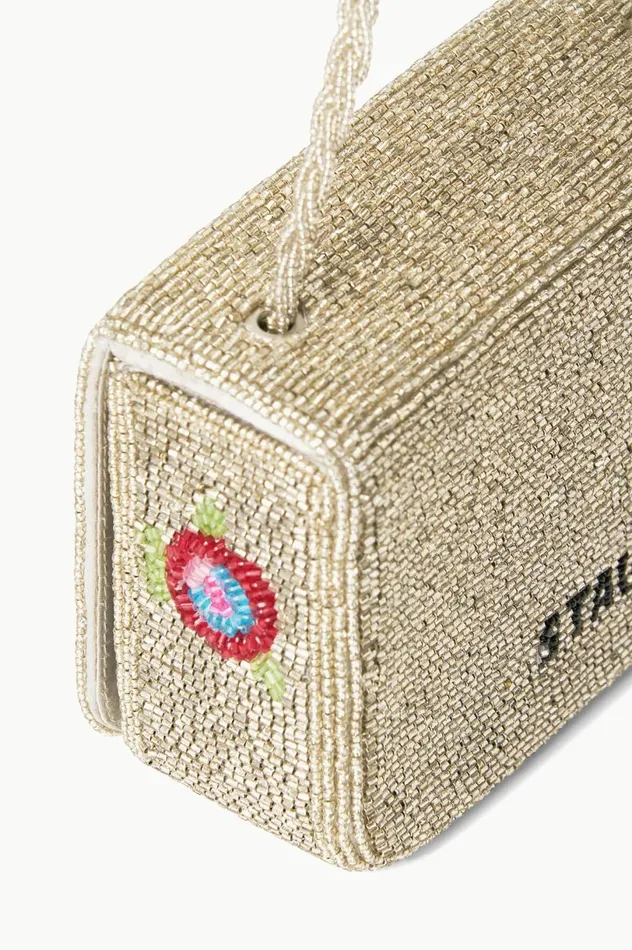 Women Beaded STAUD STAUD CARMEN BEADED BOX BAG DIAMOND ROSE Women Beaded STAUD STAUD CARMEN BEADED BOX BAG DIAMOND ROSE