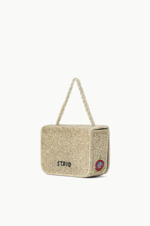 Women Beaded STAUD STAUD CARMEN BEADED BOX BAG DIAMOND ROSE Women Beaded STAUD STAUD CARMEN BEADED BOX BAG DIAMOND ROSE