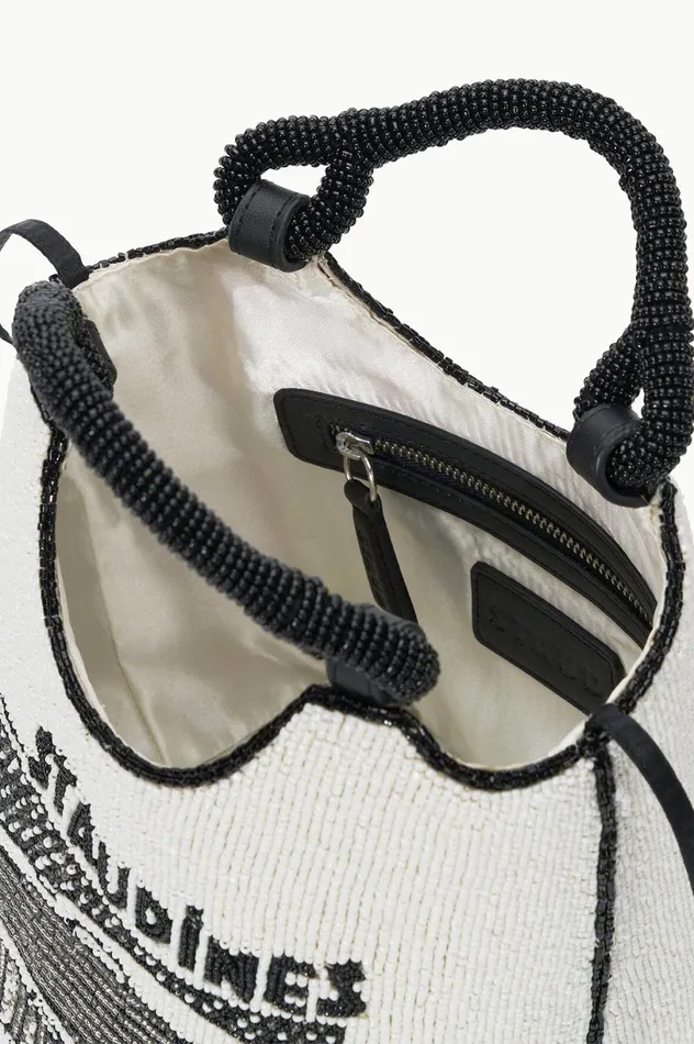Women Beaded STAUD STAUD COTE BEADED BAG STAUDINES CREAM Women Beaded STAUD STAUD COTE BEADED BAG STAUDINES CREAM