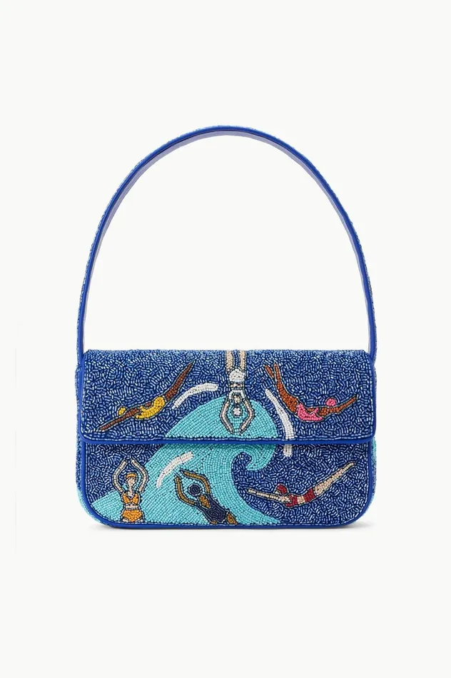 Women Beaded STAUD STAUD TOMMY BAG SWIMMERS