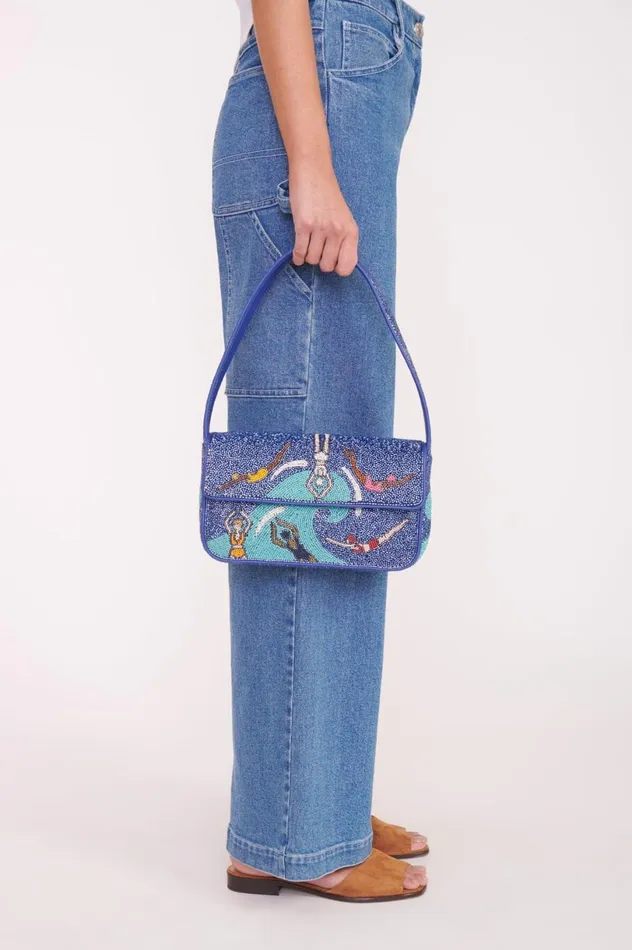 Women Beaded STAUD STAUD TOMMY BAG SWIMMERS Women Beaded STAUD STAUD TOMMY BAG SWIMMERS