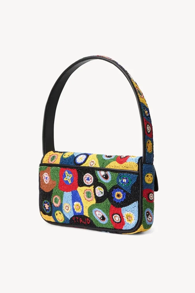 Women Beaded STAUD STAUD TOMMY BEADED BAG BLACK MILLEFIORI Women Beaded STAUD STAUD TOMMY BEADED BAG BLACK MILLEFIORI