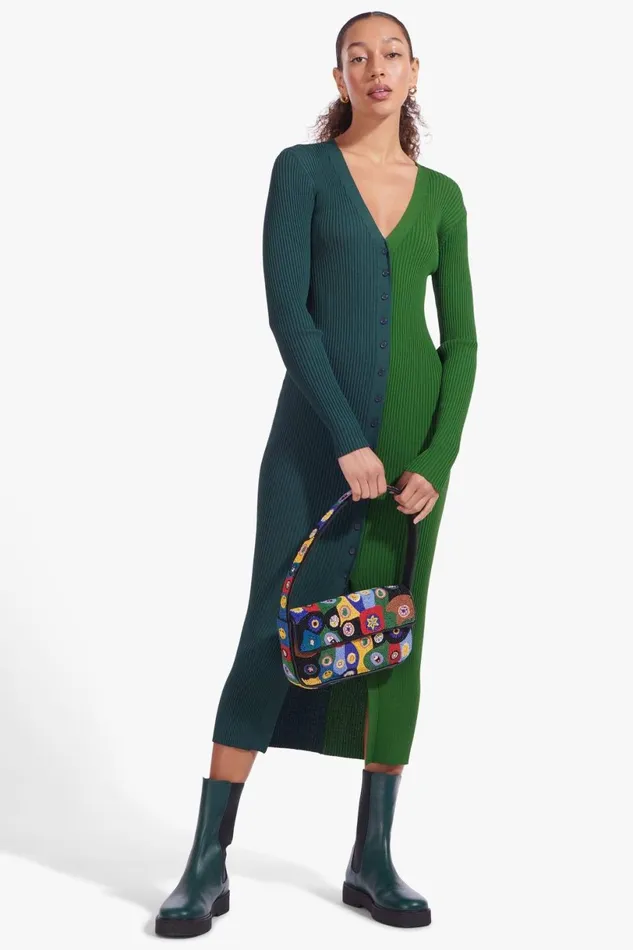 Women Beaded STAUD STAUD TOMMY BEADED BAG BLACK MILLEFIORI Women Beaded STAUD STAUD TOMMY BEADED BAG BLACK MILLEFIORI