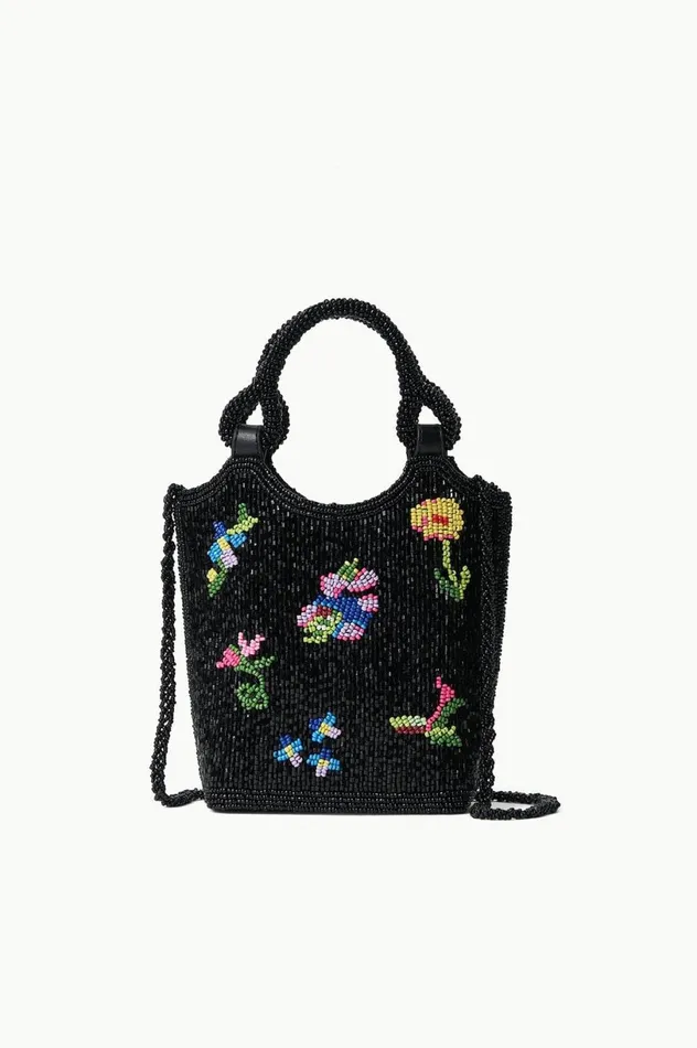 Women Beaded STAUD STAUD ZOE BEADED BAG FIRST BLOOM NIGHT