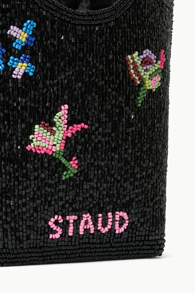 Women Beaded STAUD STAUD ZOE BEADED BAG FIRST BLOOM NIGHT Women Beaded STAUD STAUD ZOE BEADED BAG FIRST BLOOM NIGHT