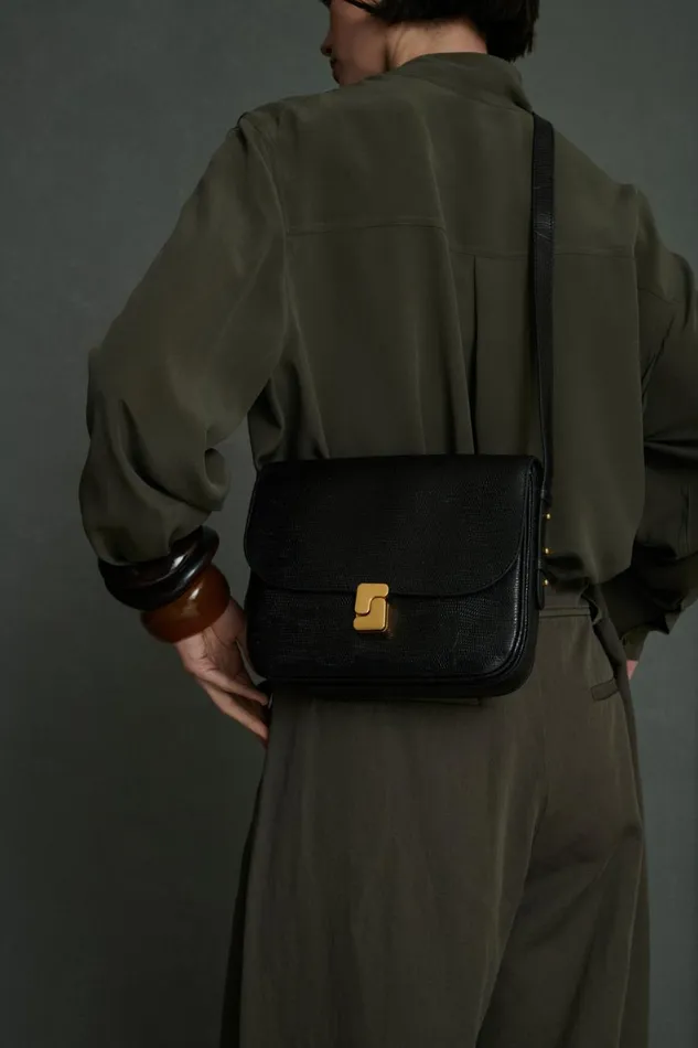 Women BELLISSIMA MAXI BAG Black Soeur Shoulder Bags