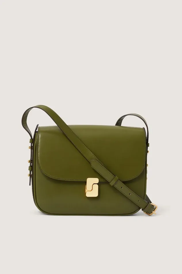 Women BELLISSIMA MAXI BAG Olive Green Soeur Shoulder Bags