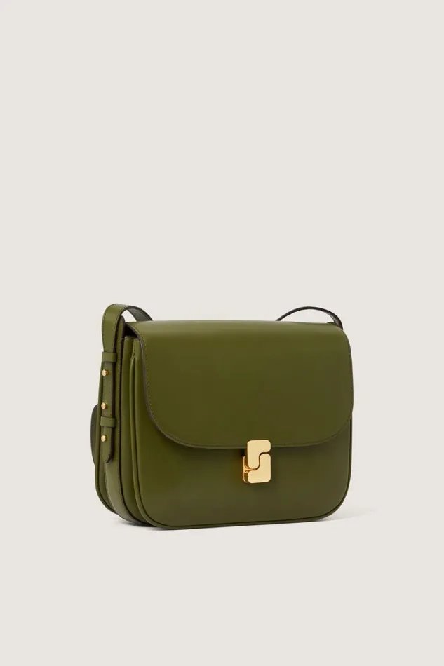 Women BELLISSIMA MAXI BAG Olive Green Soeur Shoulder Bags
