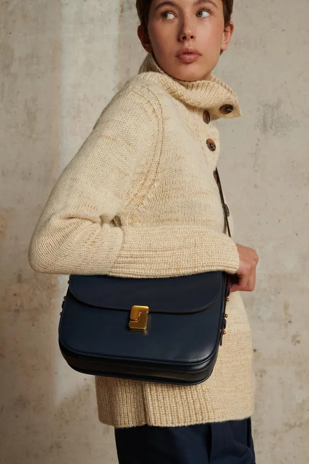 Women BELLISSIMA MAXI BAG Prussian Blue Soeur Shoulder Bags