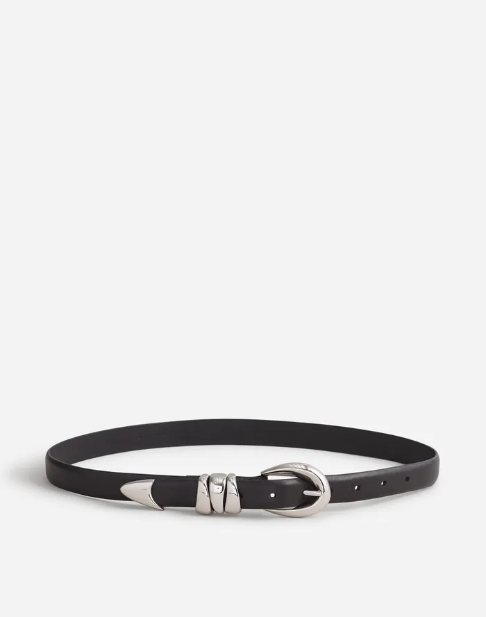 Women Belts Madewell Chunky Metal Leather Belt