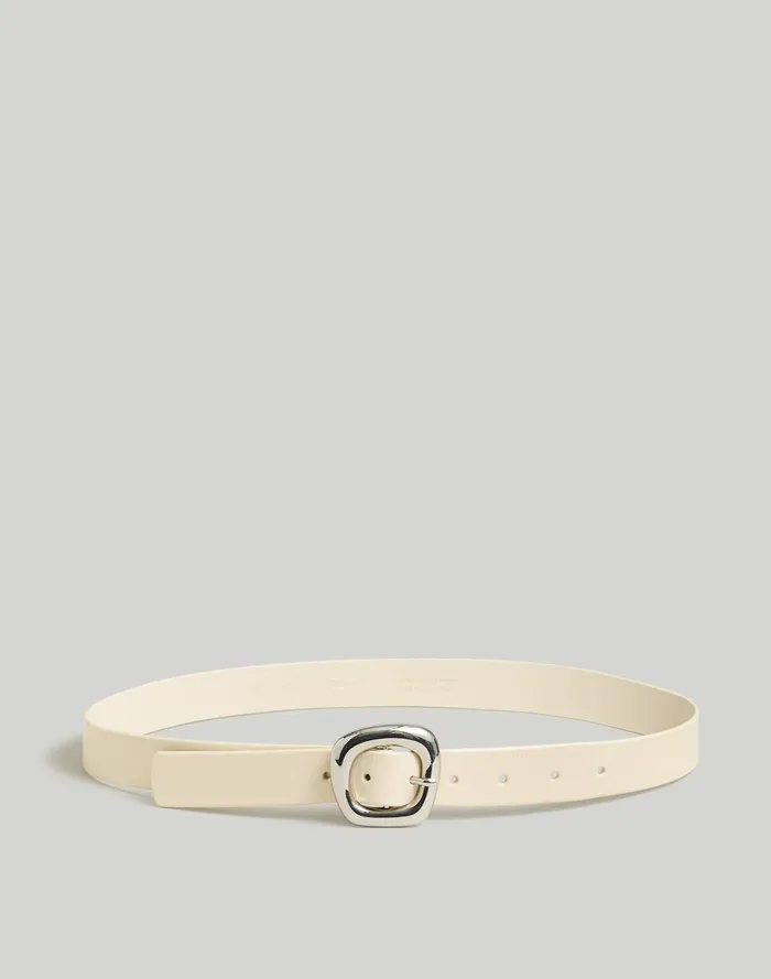 Women Belts Madewell PuffedBuckle Leather Belt