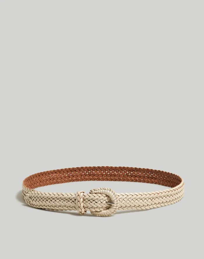 Women Belts Madewell Woven Leather Belt