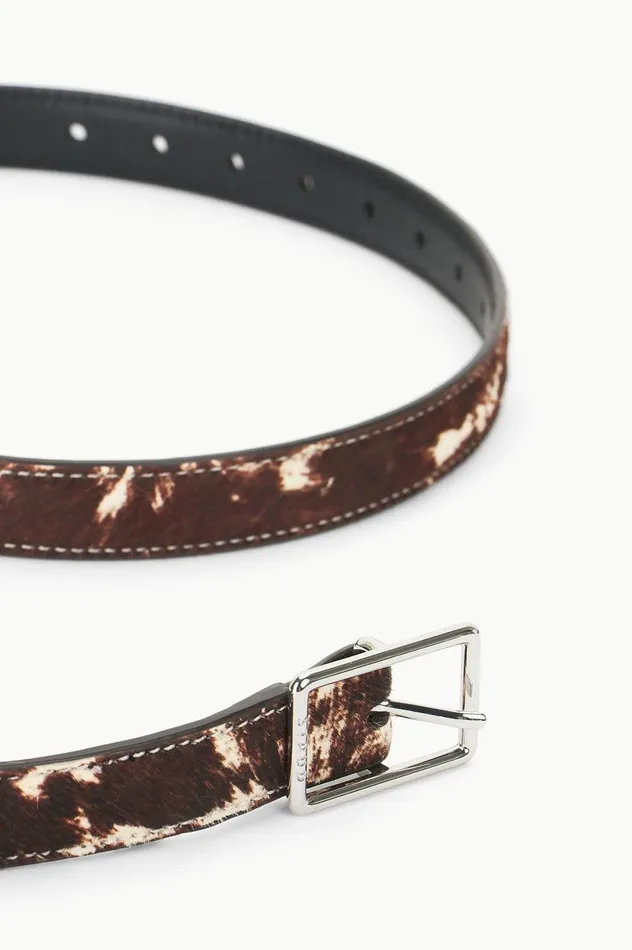 Women Belts STAUD STAUD CLASSIC WIDE BELT BROWN and TAN HAIRCALF Women Belts STAUD STAUD CLASSIC WIDE BELT BROWN and TAN HAIRCALF