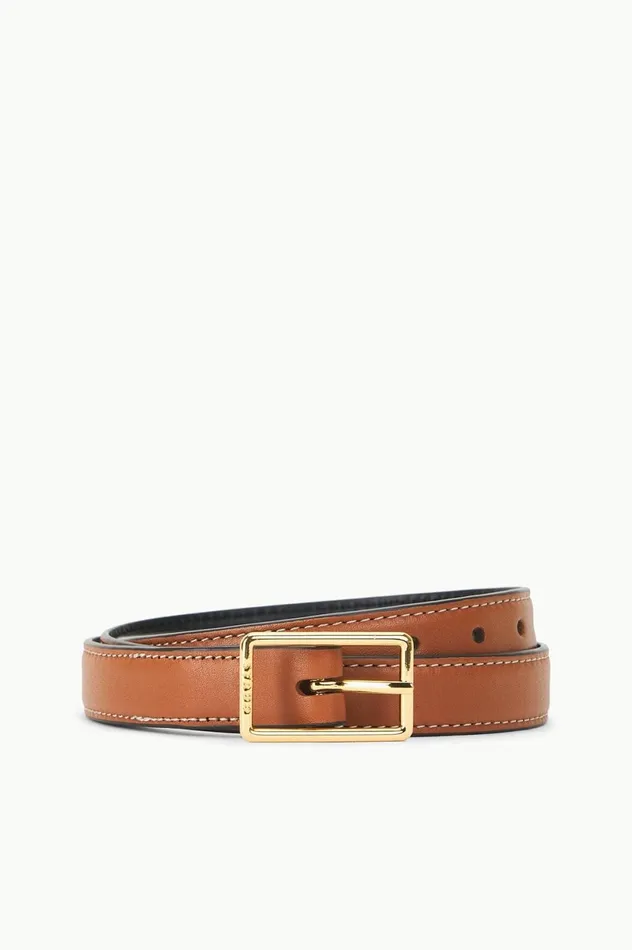Women Belts STAUD STAUD CLASSIC WIDE BELT TAN