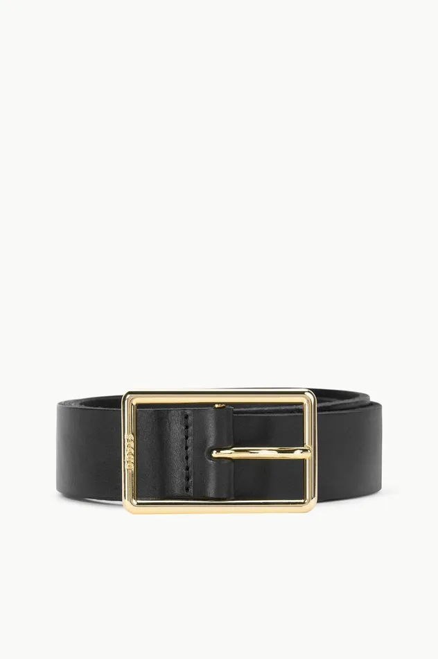Women Belts STAUD STAUD JEANS BELT 8211 BLACK YELLOW GOLD