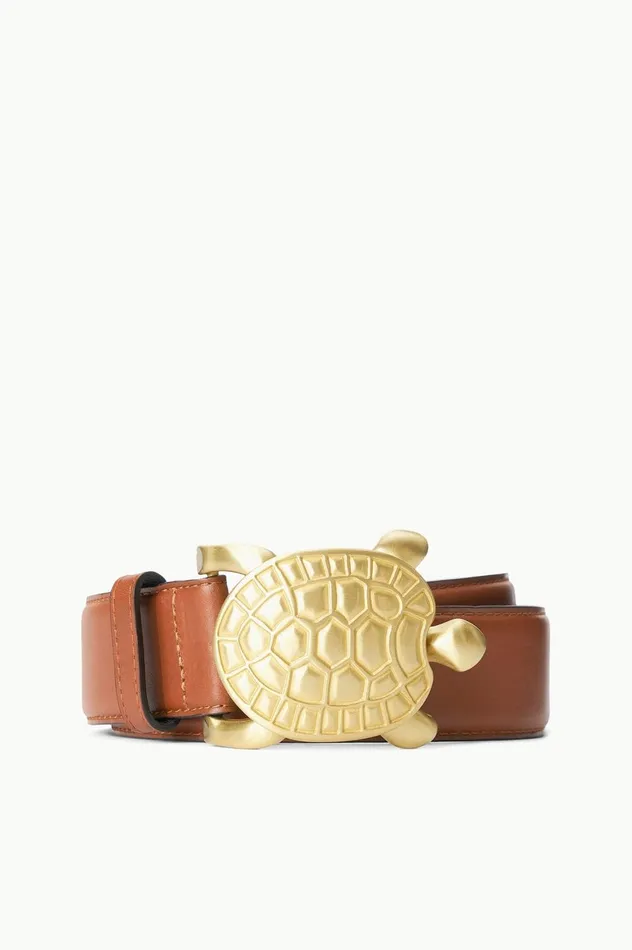 Women Belts STAUD STAUD TURTLE BELT TAN
