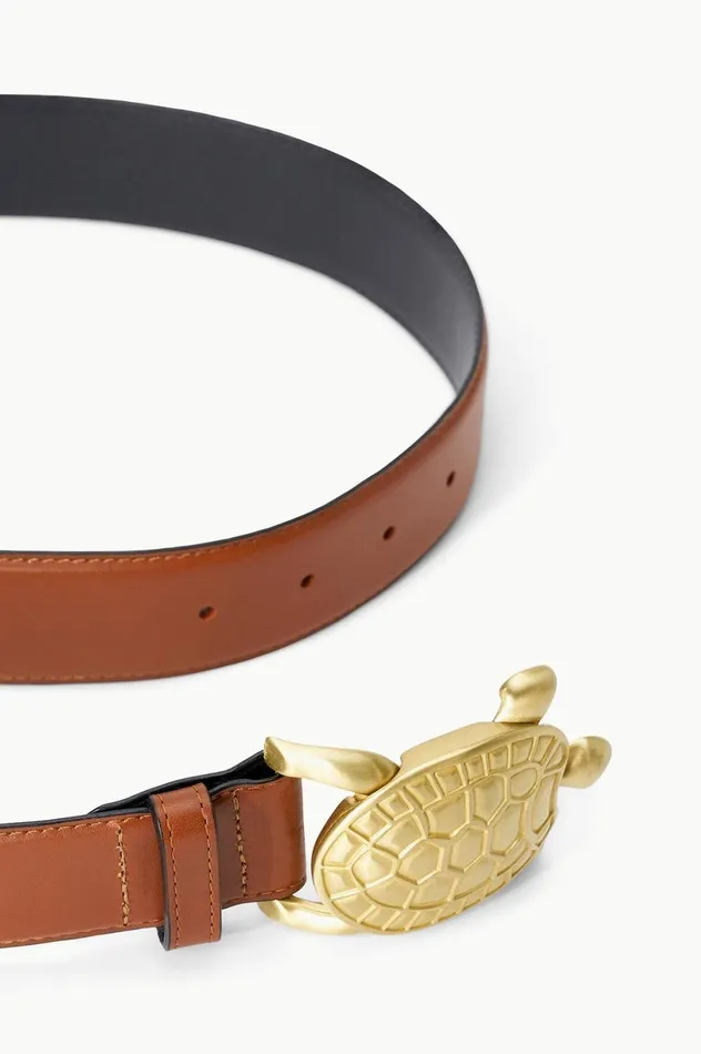 Women Belts STAUD STAUD TURTLE BELT TAN Women Belts STAUD STAUD TURTLE BELT TAN