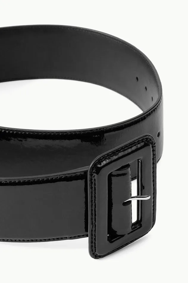 Women Belts STAUD STAUD WIDE WAIST BELT BLACK PATENT Women Belts STAUD STAUD WIDE WAIST BELT BLACK PATENT