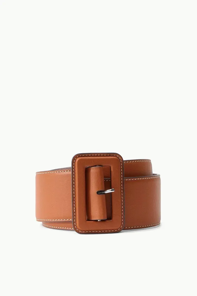 Women Belts STAUD STAUD WIDE WAIST BELT TAN
