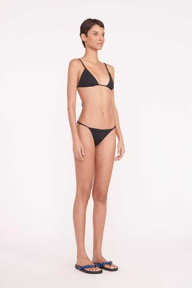 Women Bikinis STAUD STAUD ALEXIS TRIANGLE TOP BLACK