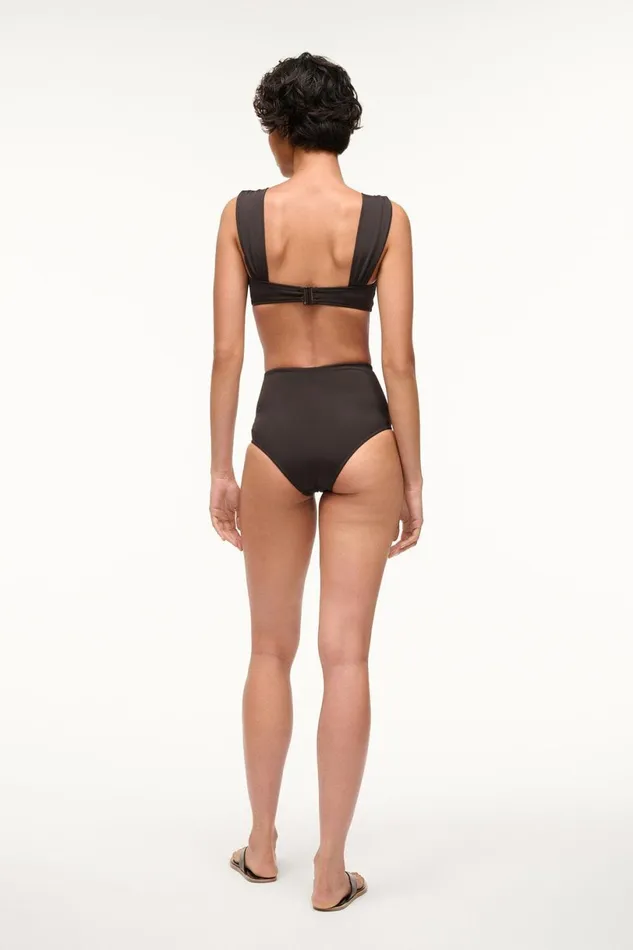 Women Bikinis STAUD STAUD DECLAN HIGH RISE BIKINI BOTTOM BLACK Women Bikinis STAUD STAUD DECLAN HIGH RISE BIKINI BOTTOM BLACK