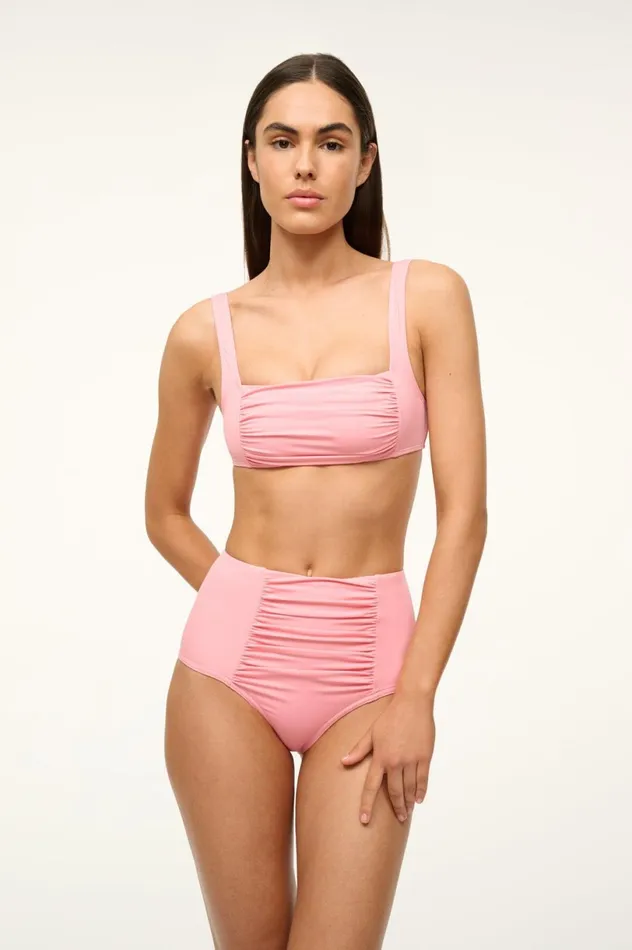 Women Bikinis STAUD STAUD DECLAN HIGH RISE BIKINI BOTTOM PEARL PINK Women Bikinis STAUD STAUD DECLAN HIGH RISE BIKINI BOTTOM PEARL PINK