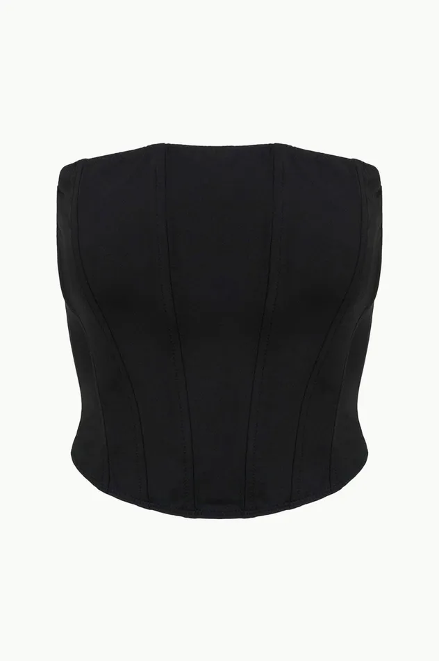 Women Bikinis STAUD STAUD FRANCESCA BIKINI TOP BLACK