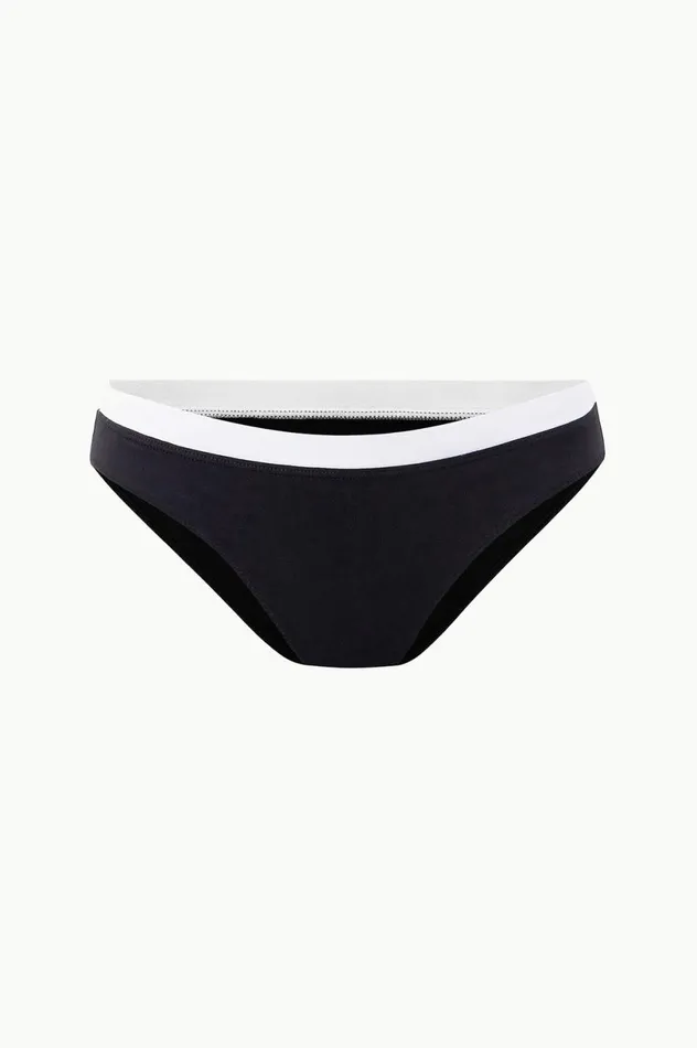 Women Bikinis STAUD STAUD GEMMA BIKINI BOTTOM BLACK WHITE Women Bikinis STAUD STAUD GEMMA BIKINI BOTTOM BLACK WHITE