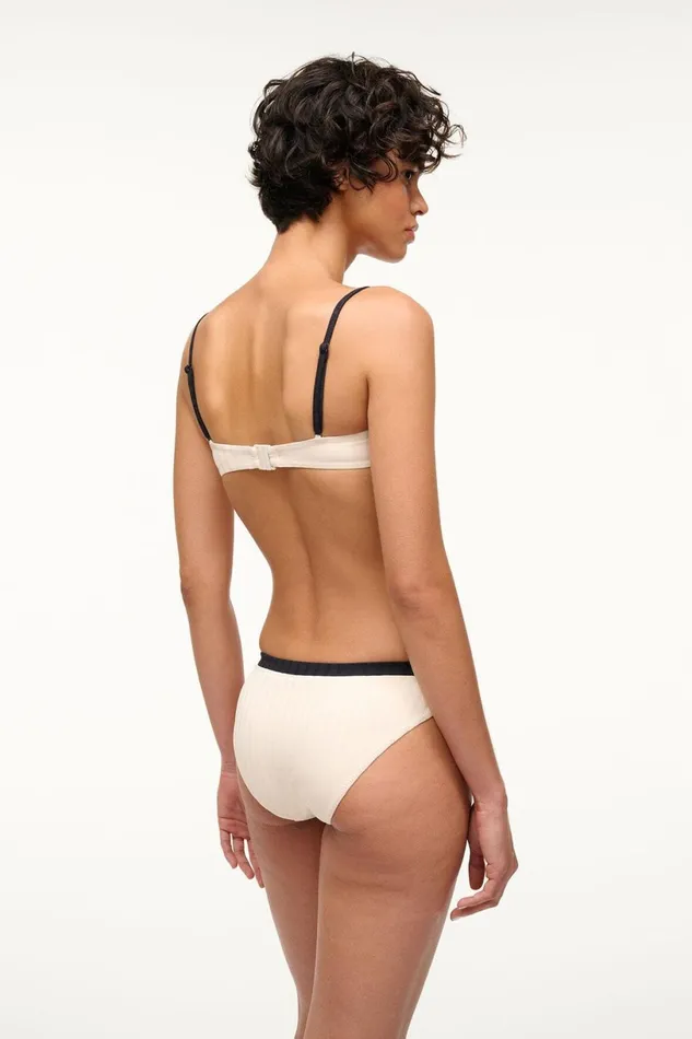 Women Bikinis STAUD STAUD GEMMA BIKINI BOTTOM IVORY BLACK Women Bikinis STAUD STAUD GEMMA BIKINI BOTTOM IVORY BLACK