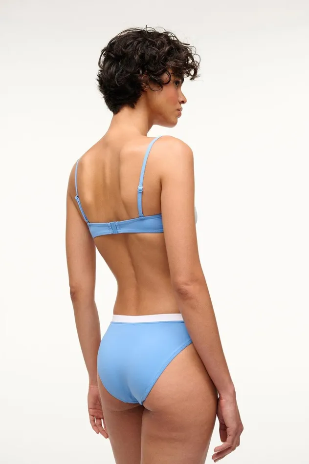 Women Bikinis STAUD STAUD JO BALCONETTE BIKINI TOP AZURE WHITE Women Bikinis STAUD STAUD JO BALCONETTE BIKINI TOP AZURE WHITE
