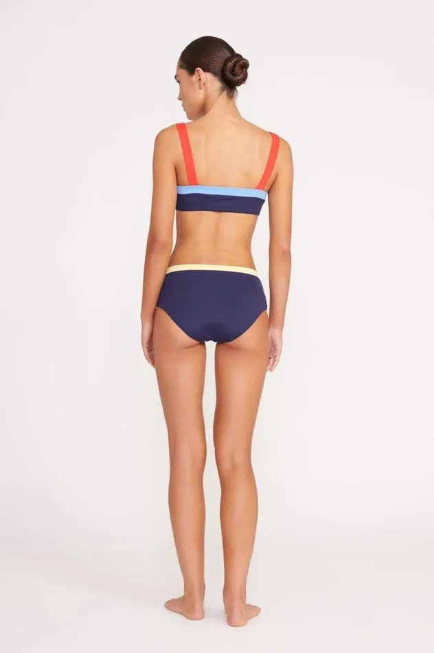 Women Bikinis STAUD STAUD LIV BIKINI TOP NAVY COLORBLOCK Women Bikinis STAUD STAUD LIV BIKINI TOP NAVY COLORBLOCK