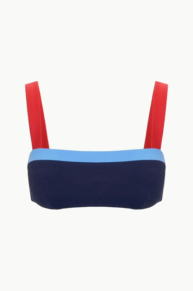Women Bikinis STAUD STAUD LIV BIKINI TOP NAVY COLORBLOCK Women Bikinis STAUD STAUD LIV BIKINI TOP NAVY COLORBLOCK