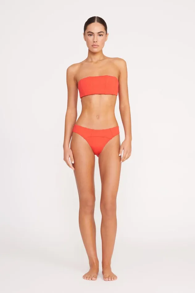 Women Bikinis STAUD STAUD MALA BIKINI TOP RED ROSE Women Bikinis STAUD STAUD MALA BIKINI TOP RED ROSE