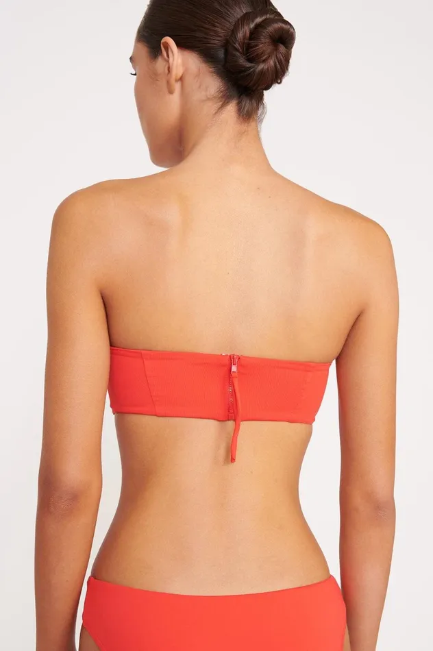 Women Bikinis STAUD STAUD MALA BIKINI TOP RED ROSE Women Bikinis STAUD STAUD MALA BIKINI TOP RED ROSE