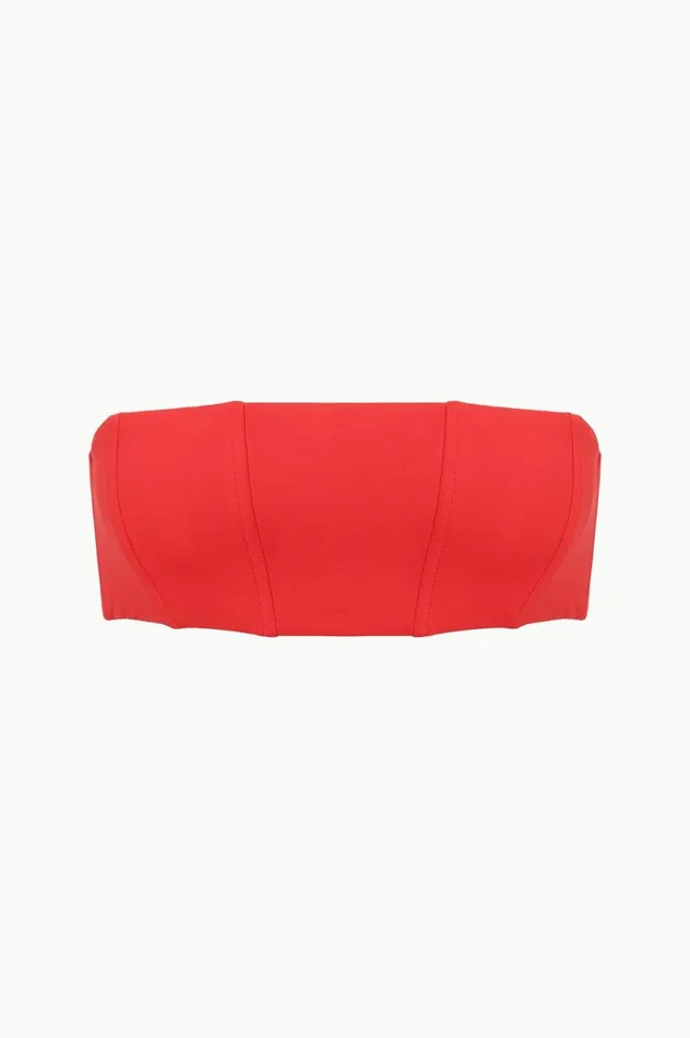 Women Bikinis STAUD STAUD MALA BIKINI TOP RED ROSE Women Bikinis STAUD STAUD MALA BIKINI TOP RED ROSE