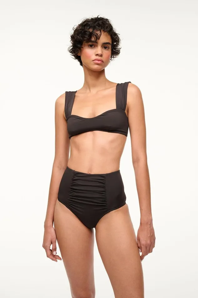 Women Bikinis STAUD STAUD MELROSE BIKINI TOP BLACK