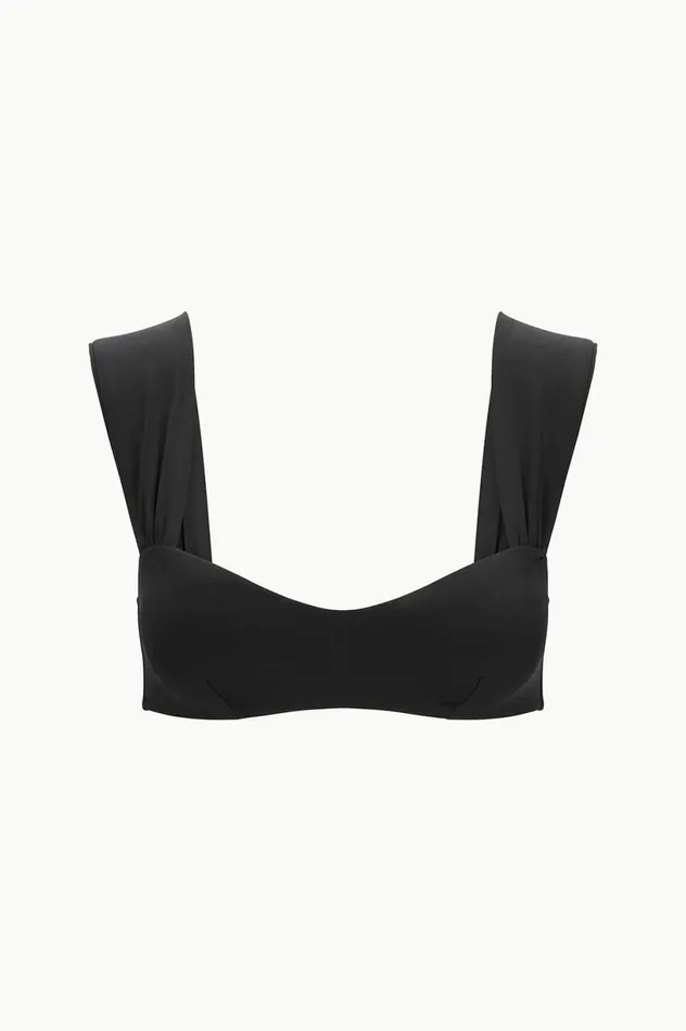 Women Bikinis STAUD STAUD MELROSE BIKINI TOP BLACK Women Bikinis STAUD STAUD MELROSE BIKINI TOP BLACK
