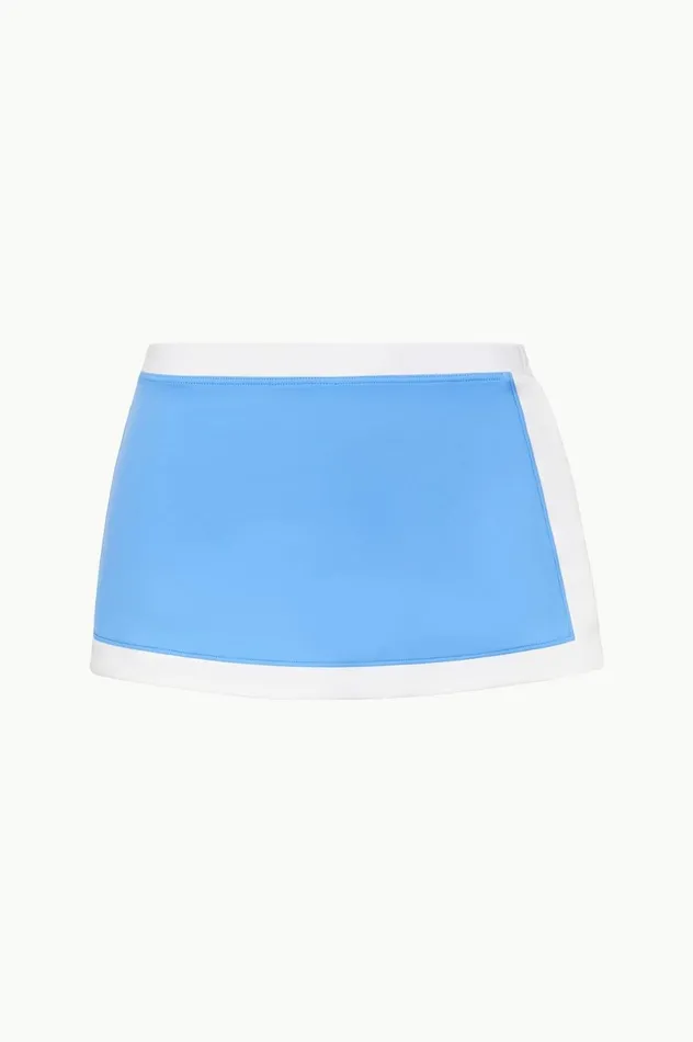 Women Bikinis STAUD STAUD NELL SWIM SKIRT AZURE WHITE Women Bikinis STAUD STAUD NELL SWIM SKIRT AZURE WHITE