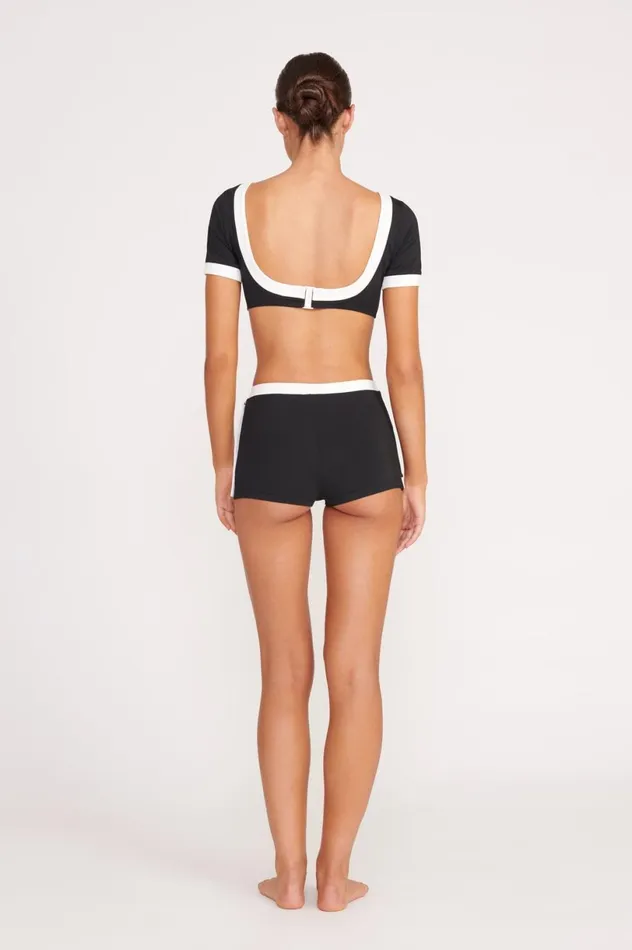 Women Bikinis STAUD STAUD NELL SWIM SKIRT BLACK WHITE Women Bikinis STAUD STAUD NELL SWIM SKIRT BLACK WHITE