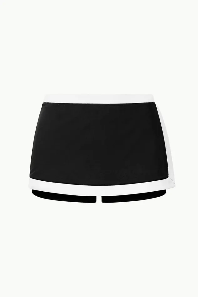 Women Bikinis STAUD STAUD NELL SWIM SKIRT BLACK WHITE Women Bikinis STAUD STAUD NELL SWIM SKIRT BLACK WHITE