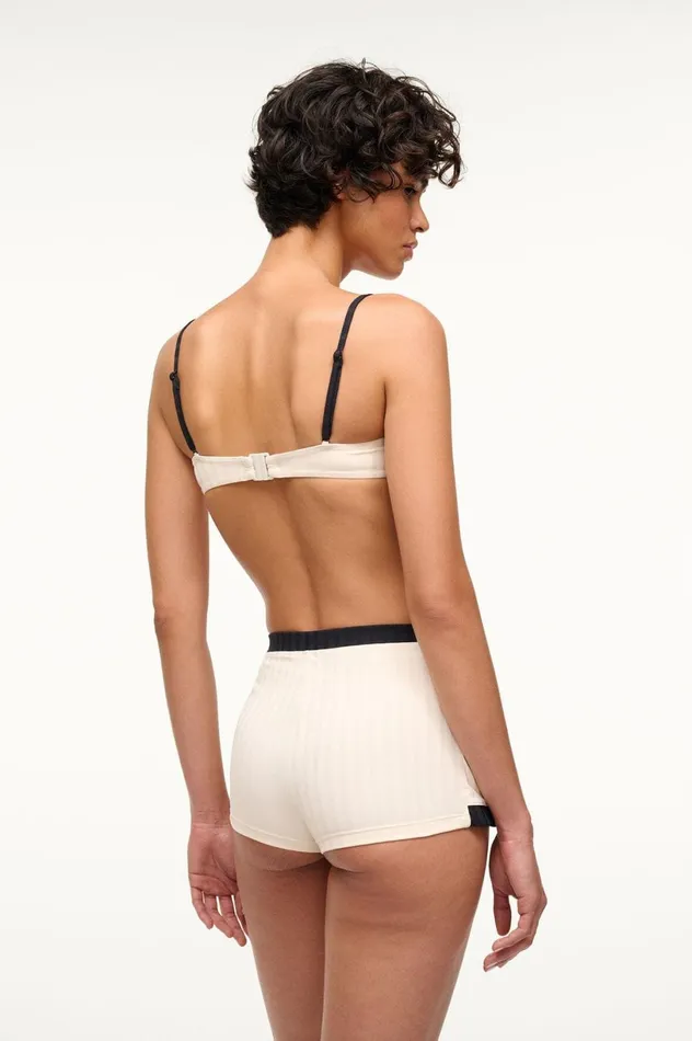 Women Bikinis STAUD STAUD NELL SWIM SKIRT IVORY BLACK Women Bikinis STAUD STAUD NELL SWIM SKIRT IVORY BLACK