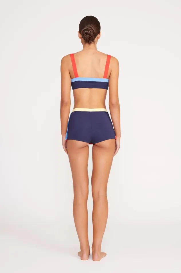 Women Bikinis STAUD STAUD NELL SWIM SKIRT NAVY COLORBLOCK Women Bikinis STAUD STAUD NELL SWIM SKIRT NAVY COLORBLOCK
