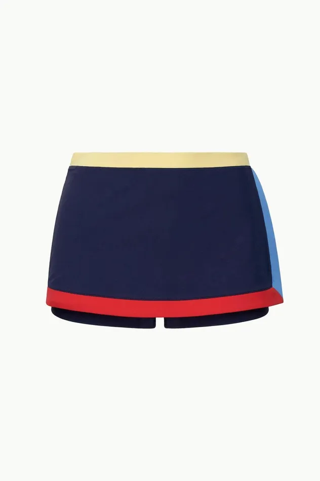 Women Bikinis STAUD STAUD NELL SWIM SKIRT NAVY COLORBLOCK Women Bikinis STAUD STAUD NELL SWIM SKIRT NAVY COLORBLOCK