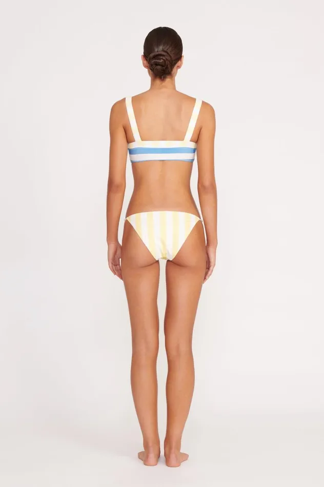 Women Bikinis STAUD STAUD SISLEY STRING BOTTOM BUTTERCUP SEASHORE STRIPE Women Bikinis STAUD STAUD SISLEY STRING BOTTOM BUTTERCUP SEASHORE STRIPE