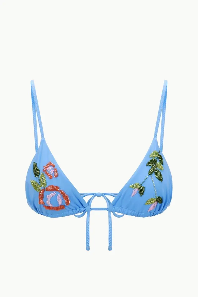 Women Bikinis STAUD STAUD VAL BIKINI TOP DIAMOND ROSE