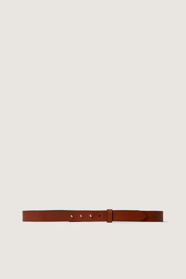 Women BILLY LEATHER BELT Natural Soeur Belts