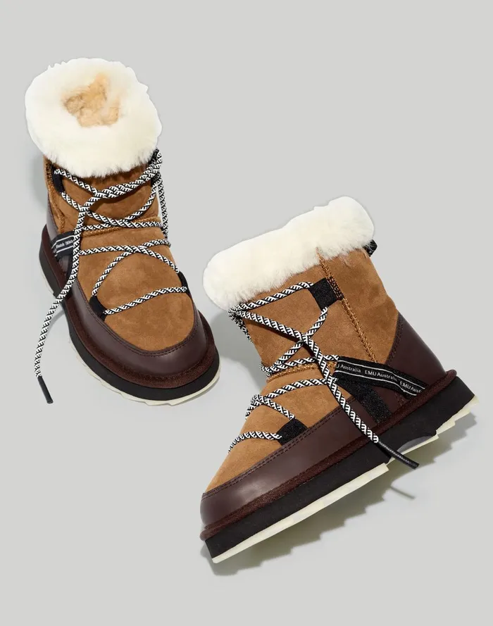 Women Boots Madewell EMU Australia Shearling Blurred Boots